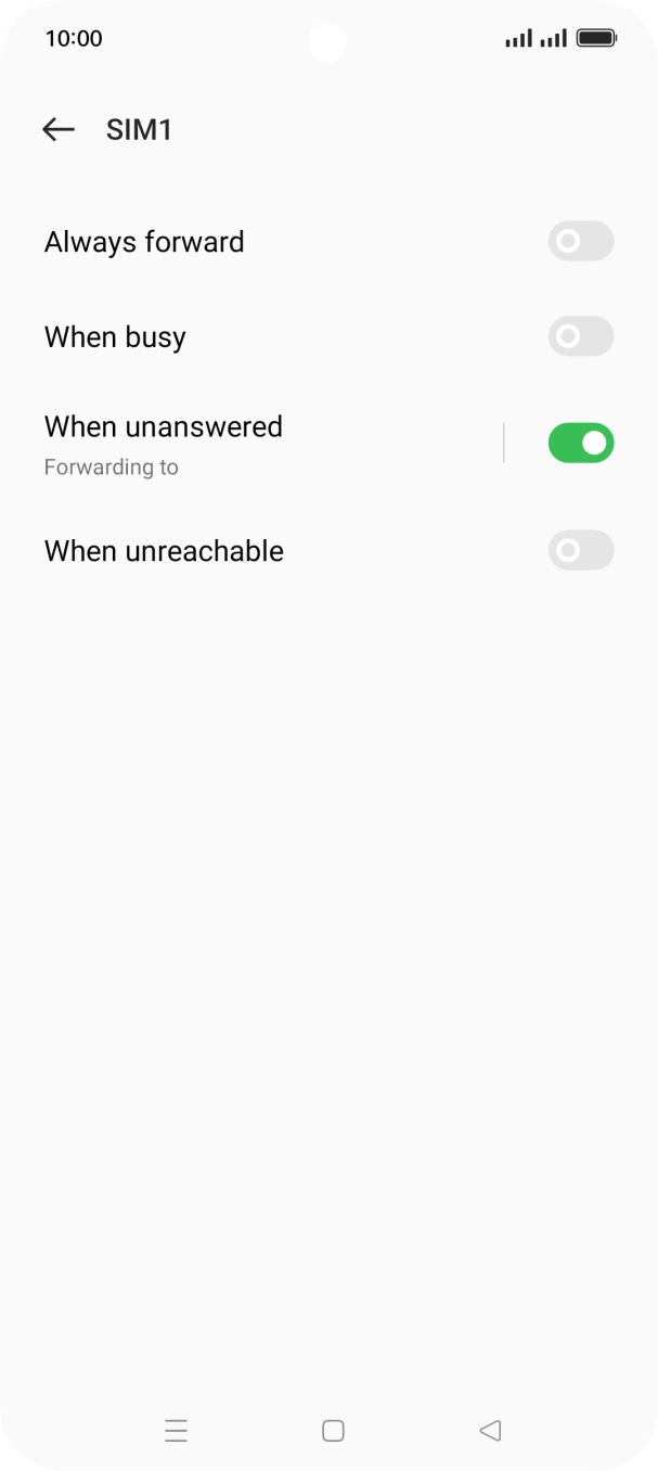 Press the Home key to return to the home screen.