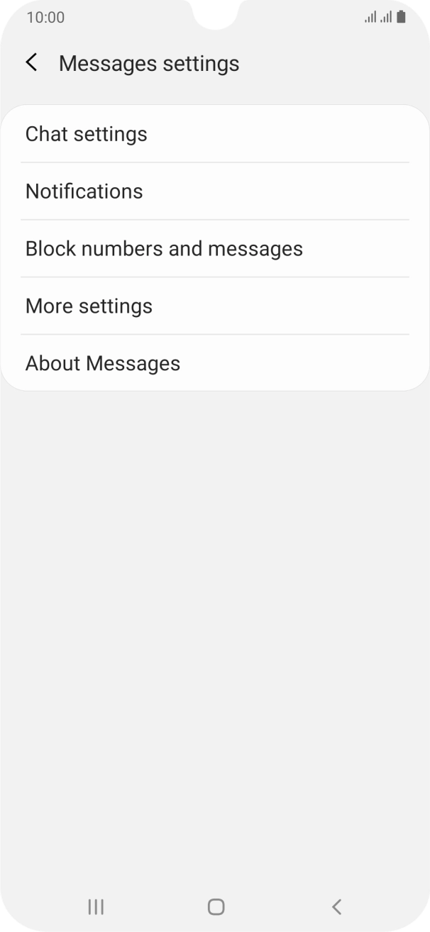 Press More settings. Press More settings.