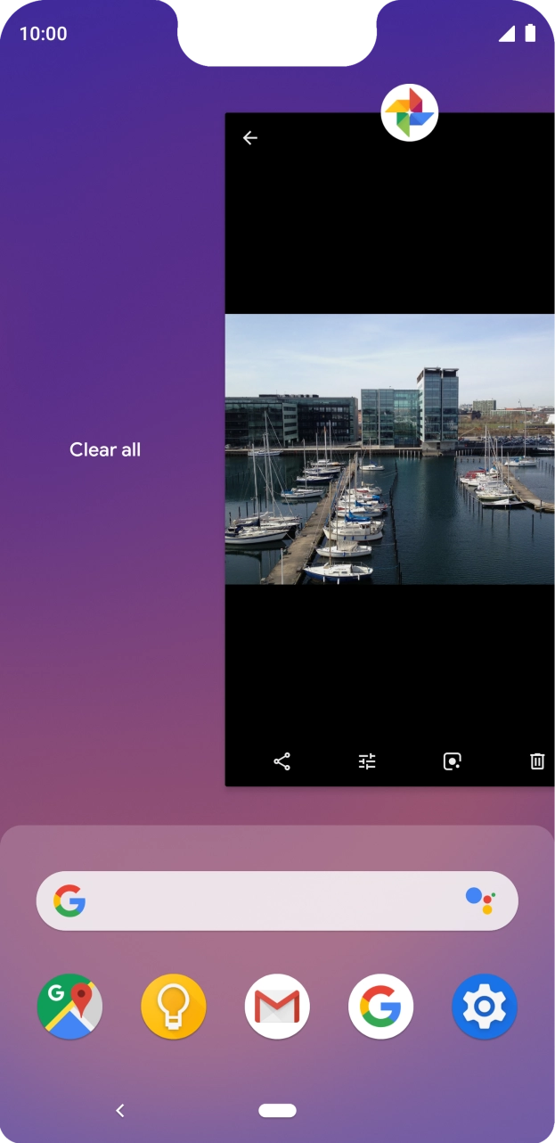 Press Clear all. Press Clear all.