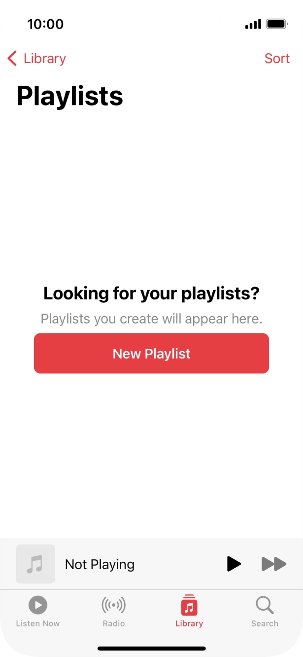 Press New Playlist. Press New Playlist.