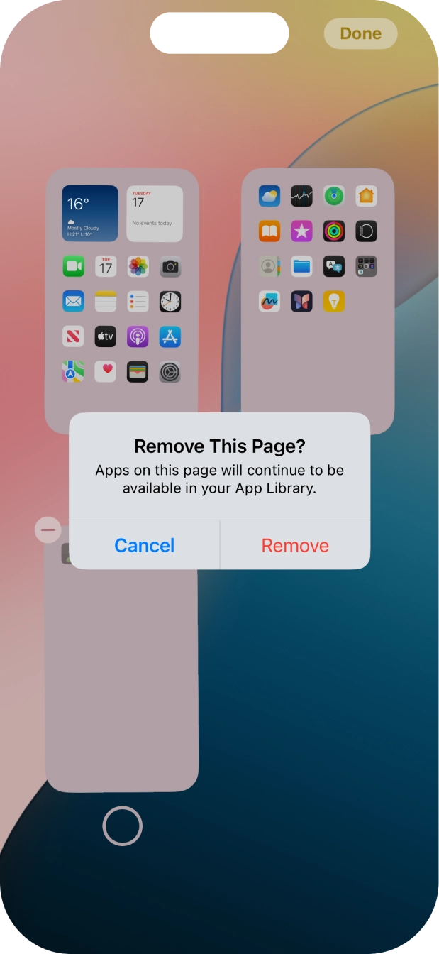 Press Remove.