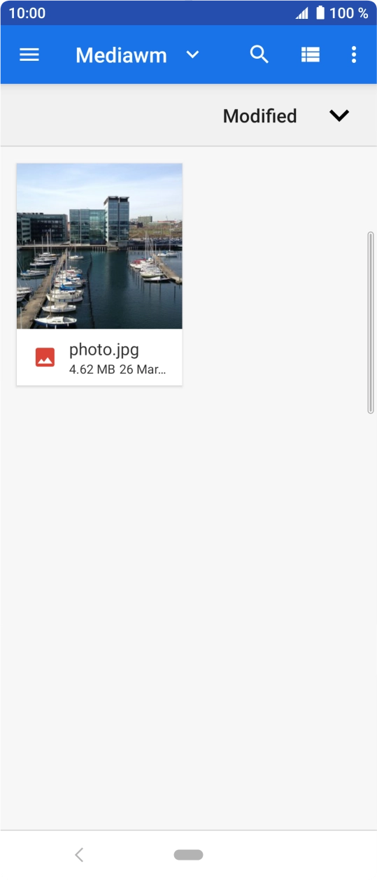 Press the required file.