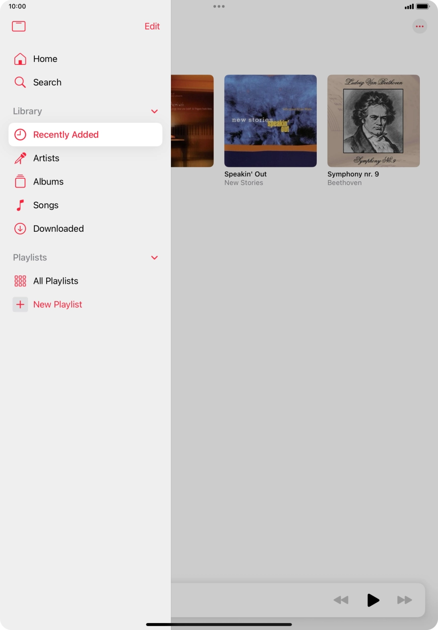 Press New Playlist.