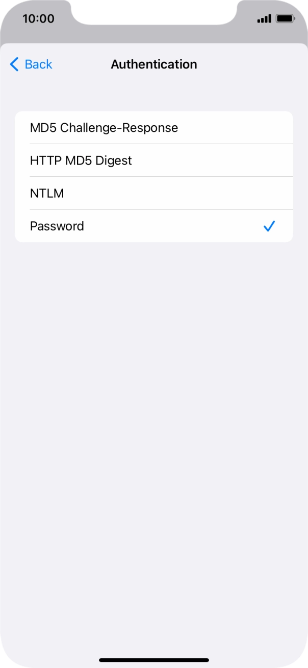 Press Password.