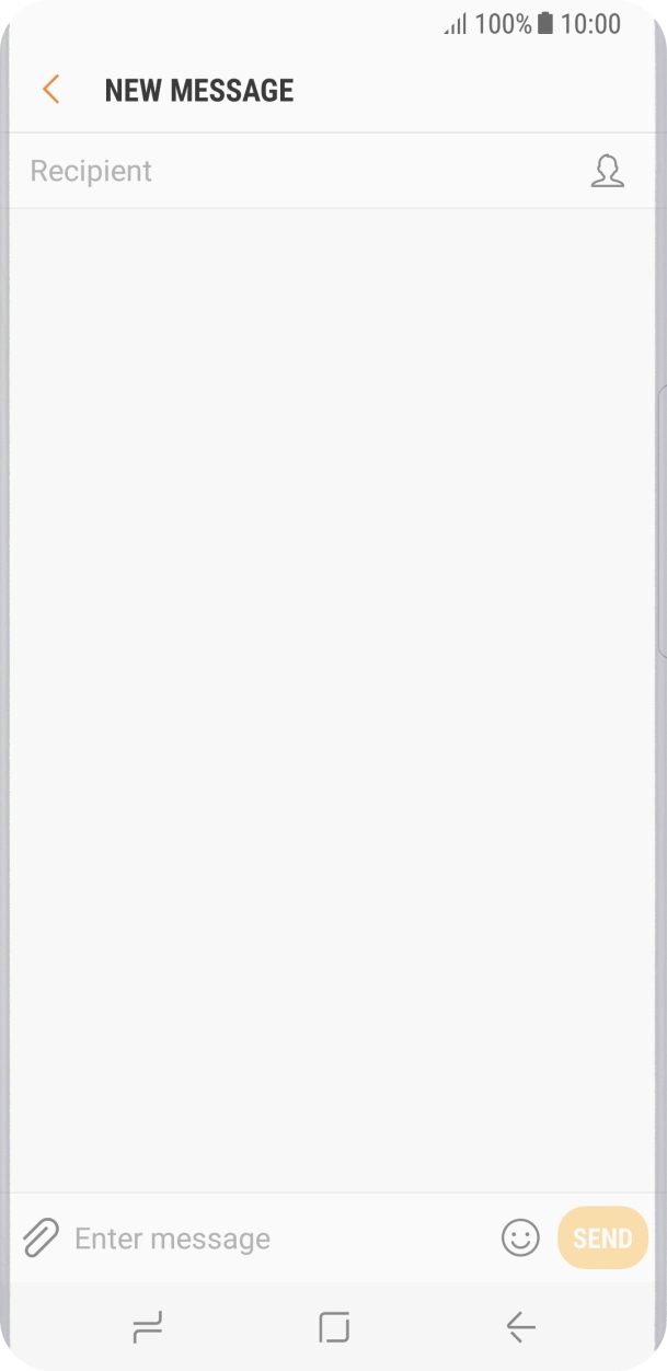 Press the search field and key in the first letters of the recipient's name. Press the search field and key in the first letters of the recipient's name.