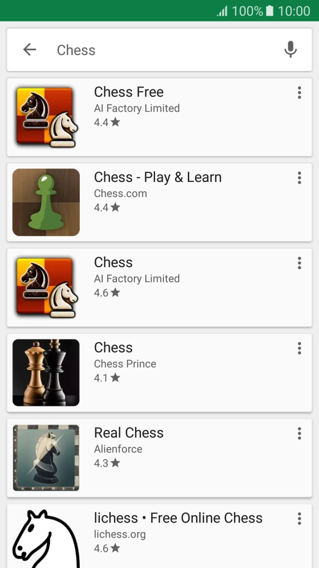 Press the required app.