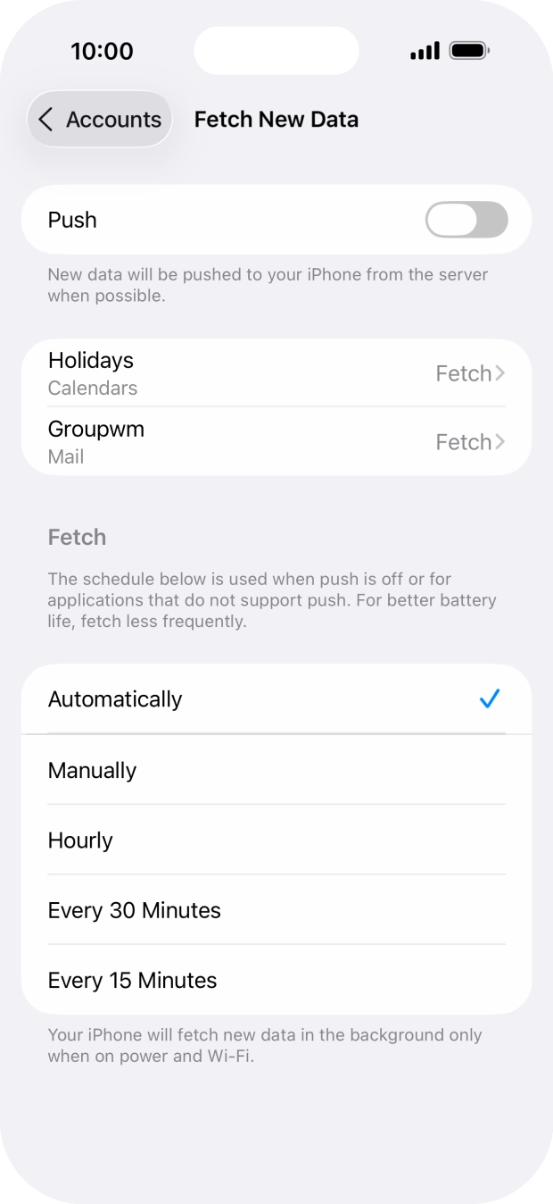 If you turn off the function, press the required setting. If you turn off the function, press the required setting.