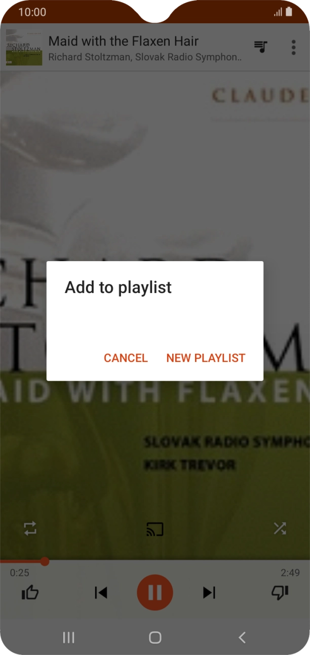 Press NEW PLAYLIST. Press NEW PLAYLIST.