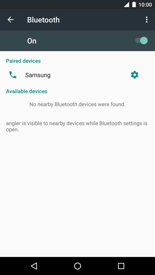 Press the Home key to return to the home screen.