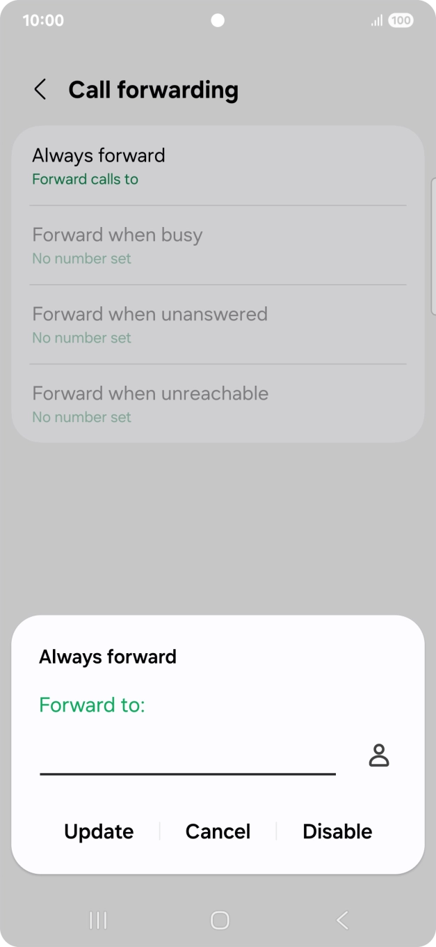 Press Disable.