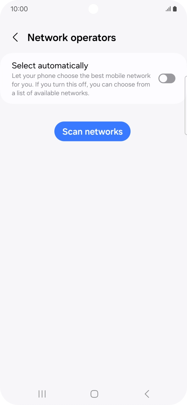 Press the indicator next to 'Select automatically' to turn on the function.