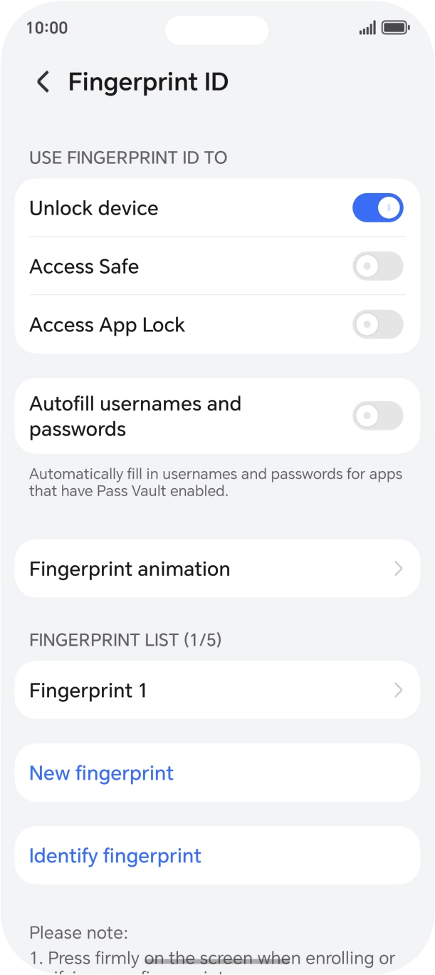 Press the indicators next to the required settings to turn them on or off. Press the indicators next to the required settings to turn them on or off.