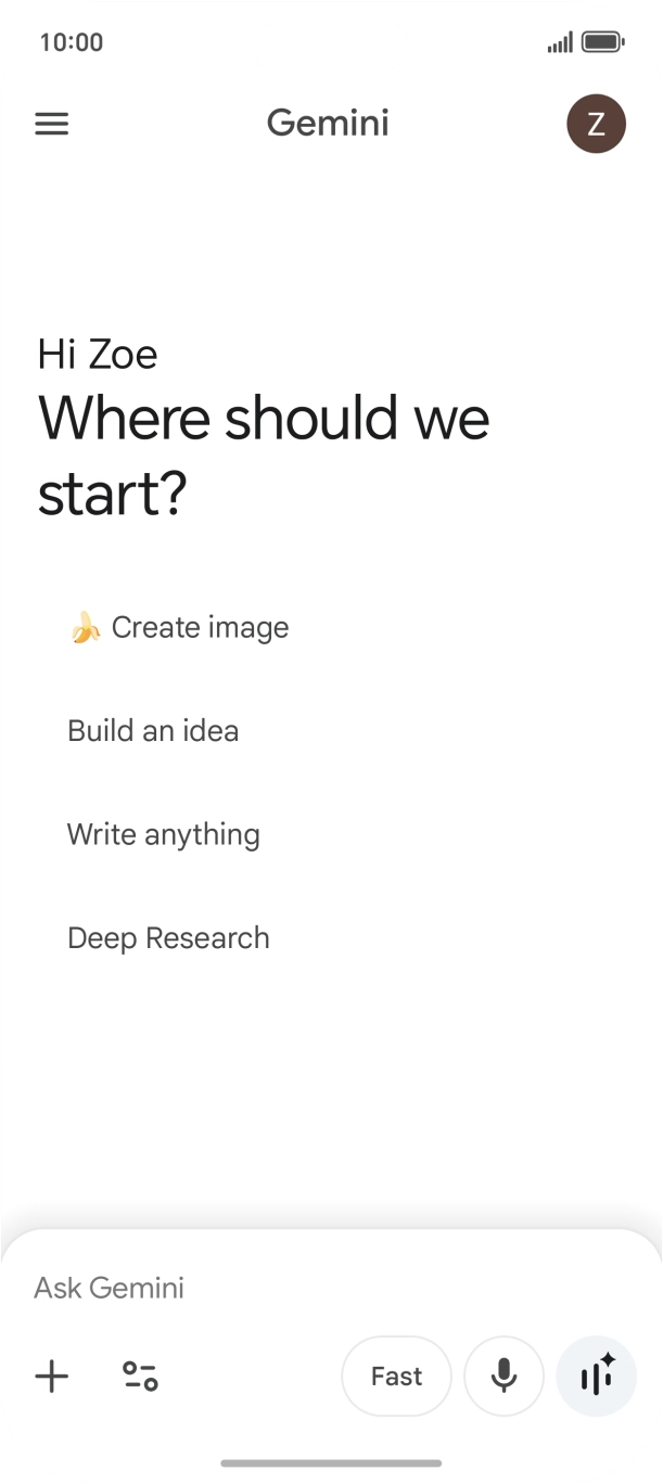 Press the profile icon. Press the profile icon.