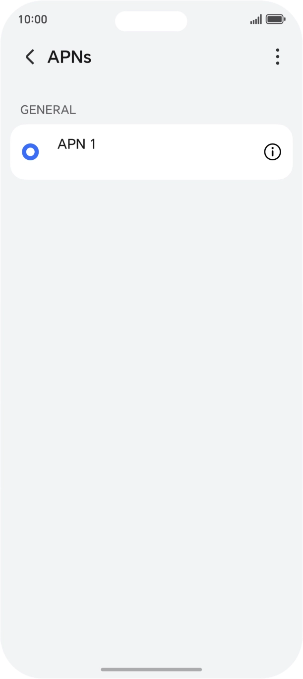 Press the menu icon.