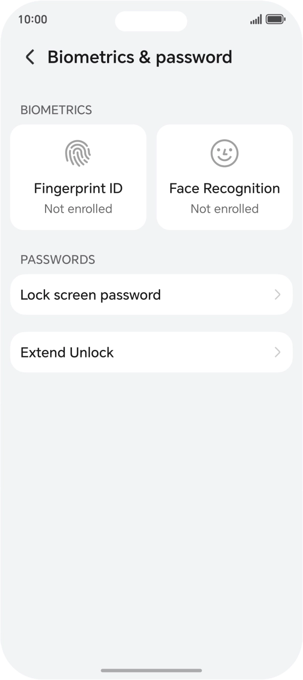 Press Fingerprint ID. Press Fingerprint ID.