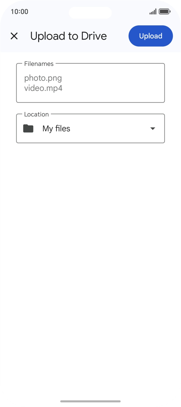 Press Upload. Press Upload.