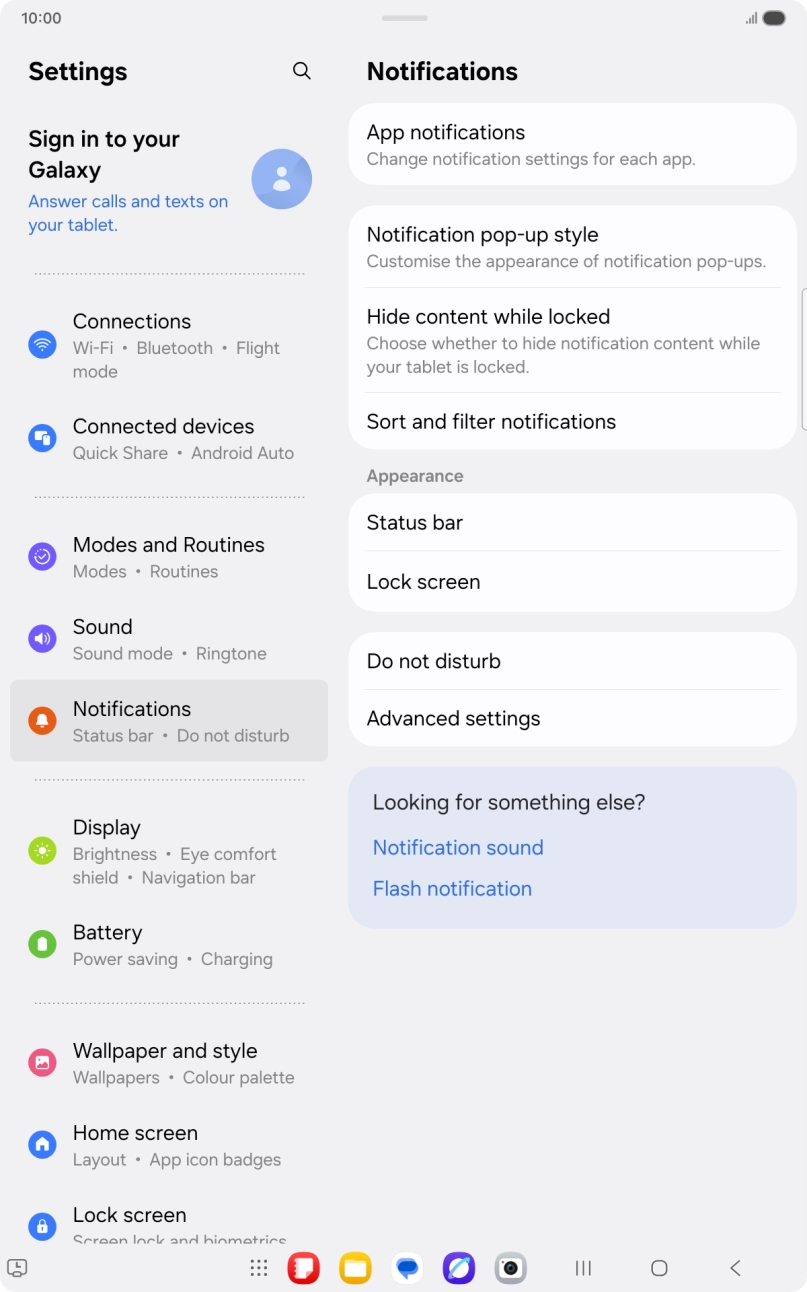 Press App notifications. Press App notifications.