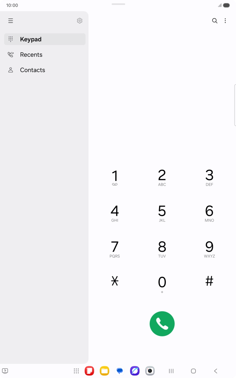Press the settings icon.