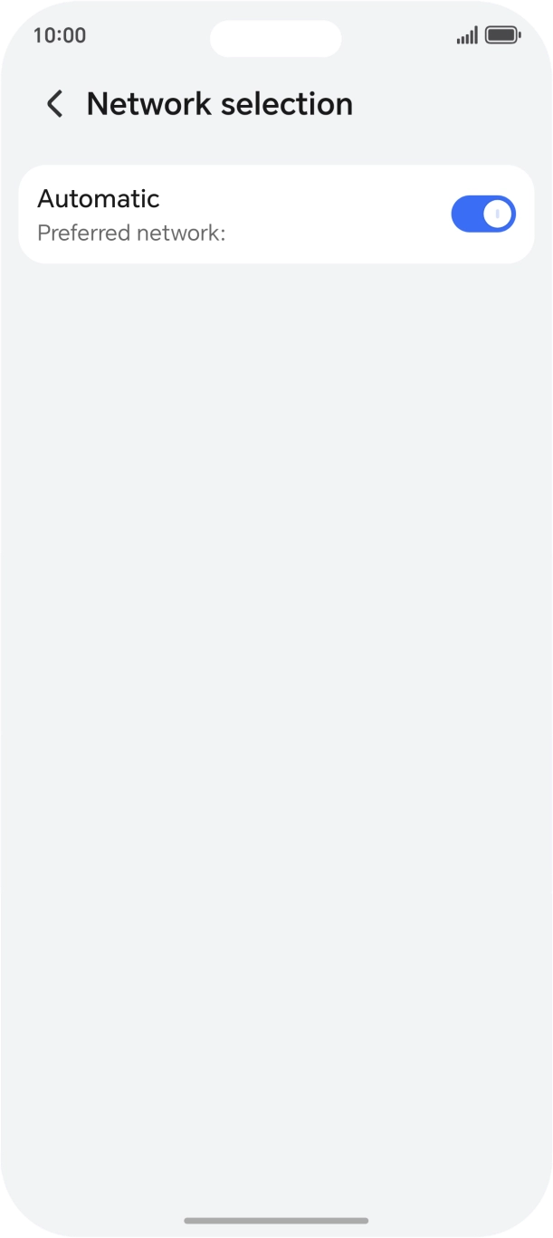 Press the indicator next to 'Automatic' to turn off the function. Press the indicator next to 'Automatic' to turn off the function.