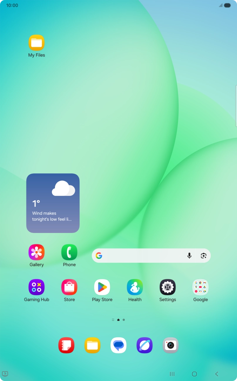 Press and hold the required app icon.