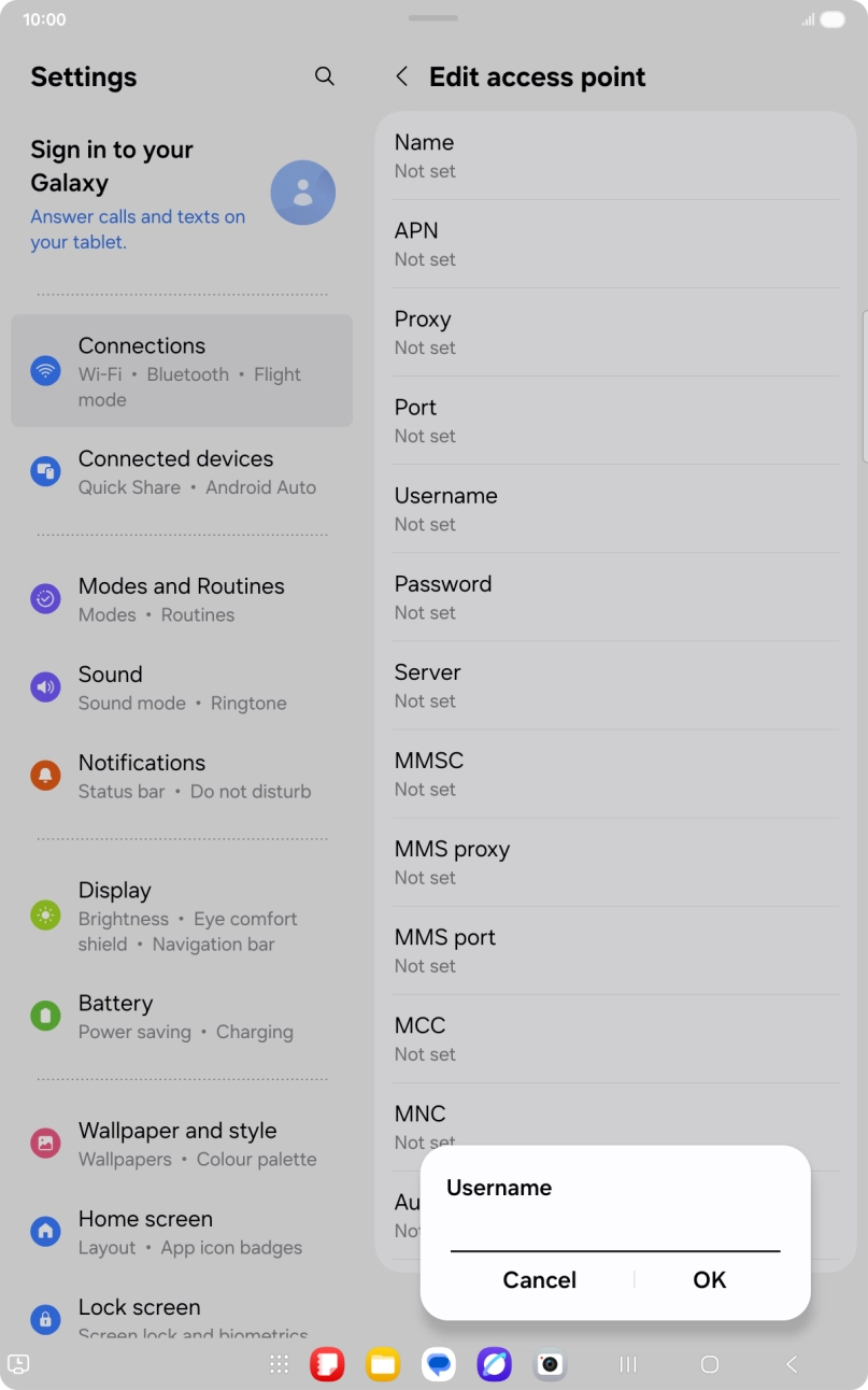 Key in o2 and press OK.