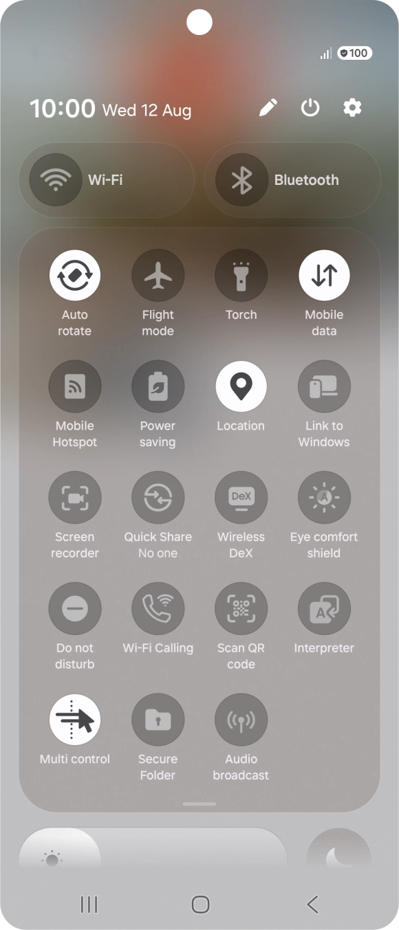 Press the screen recording icon.