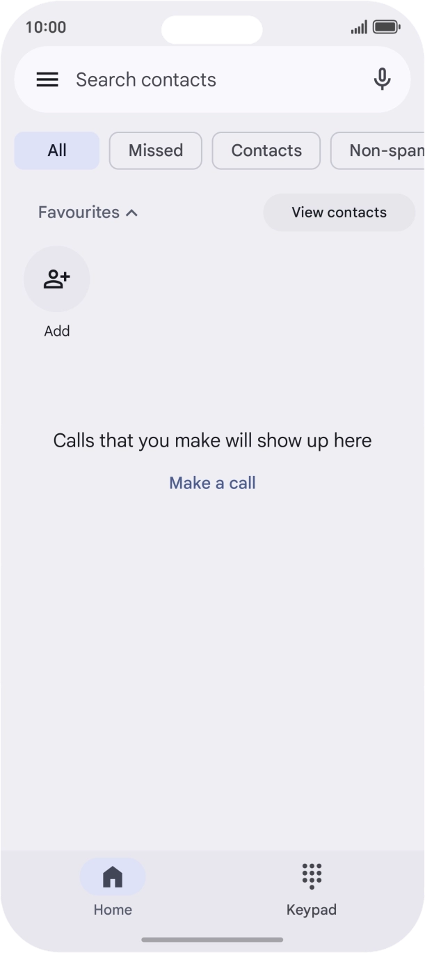 Press the menu icon. Press the menu icon.