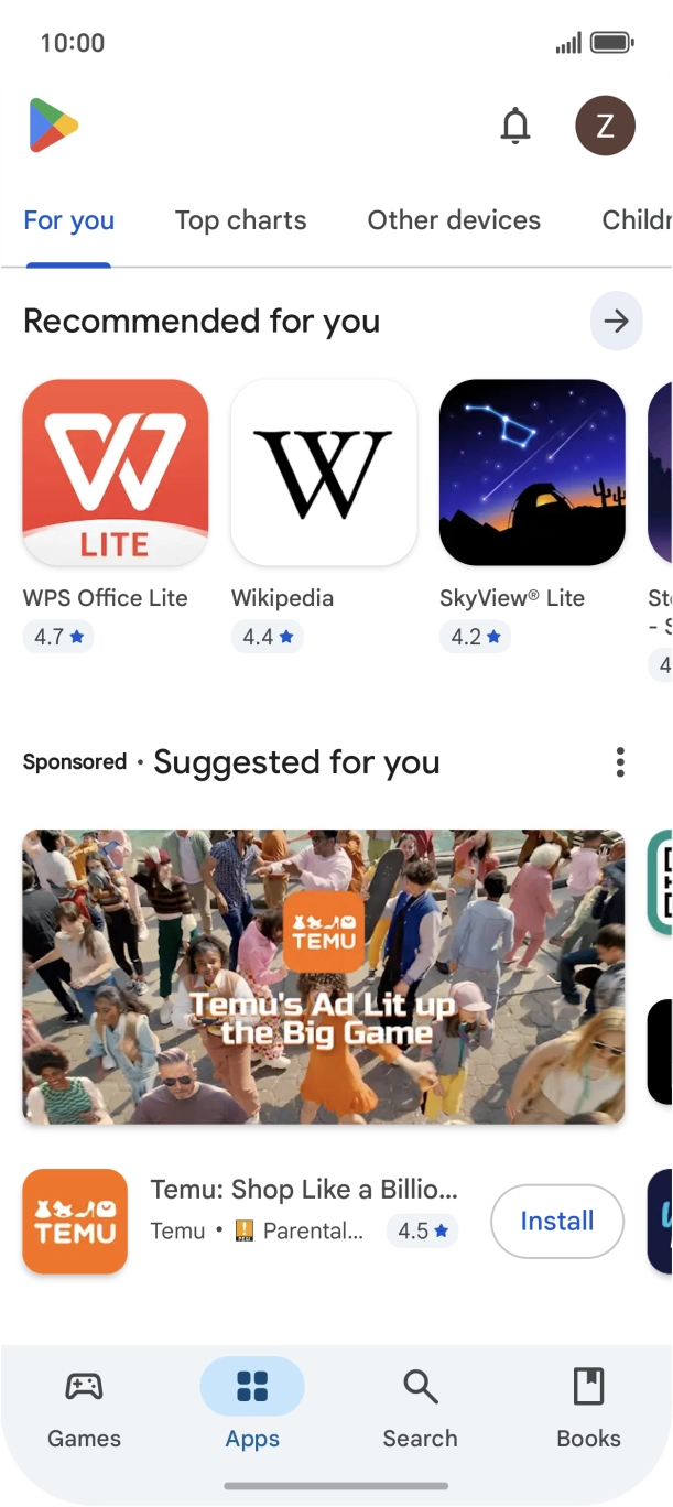 Press Search.