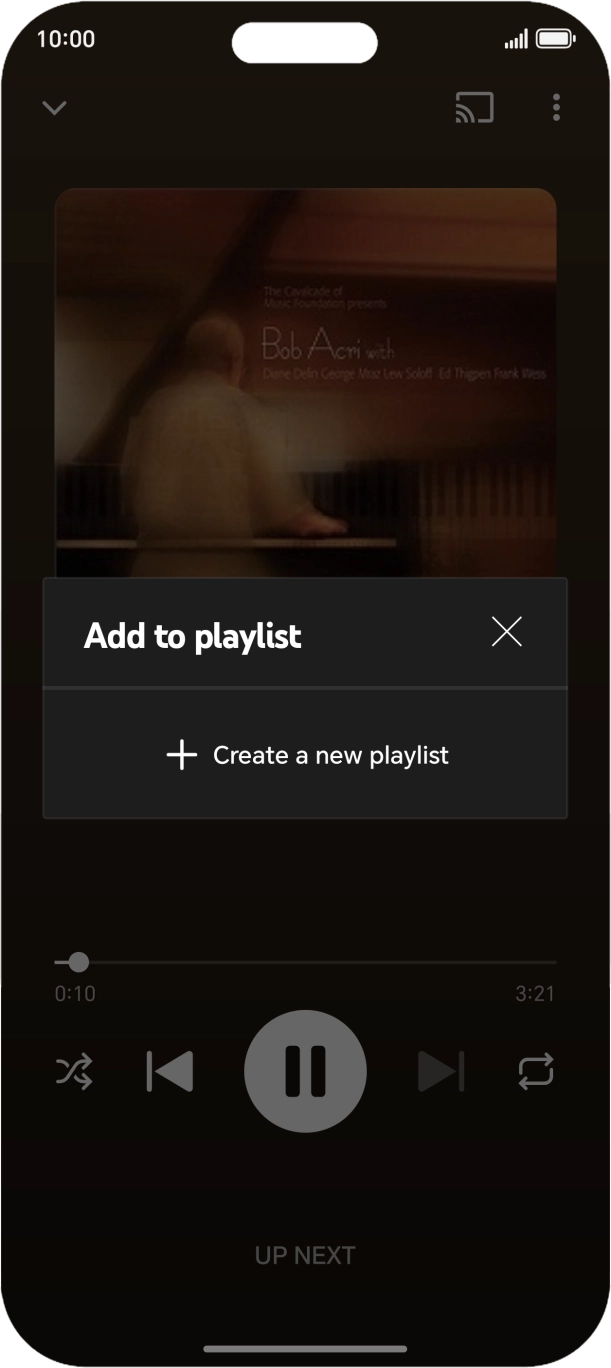 Press Create a new playlist.