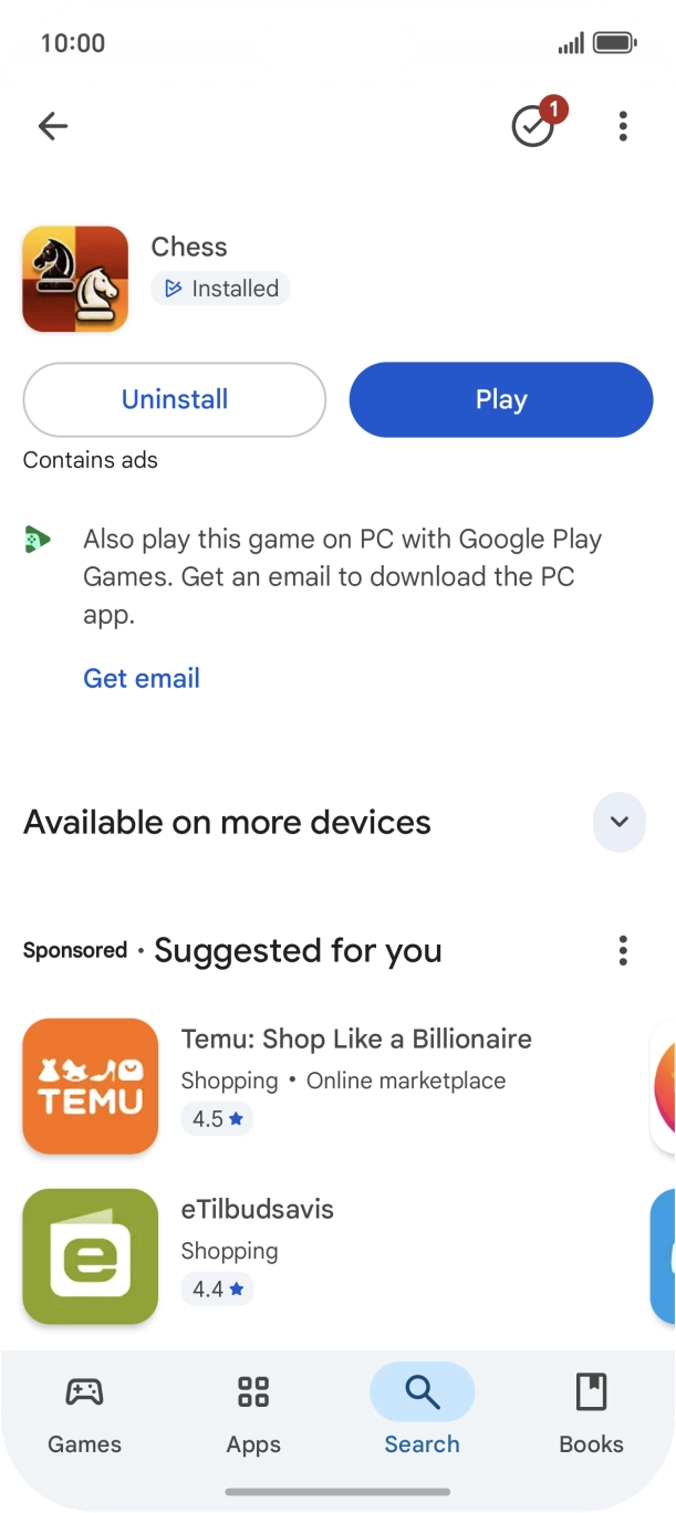 Slide your finger upwards starting from the bottom of the screen to return to the home screen.
