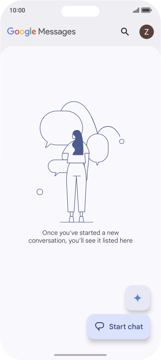 Press the profile icon. Press the profile icon.