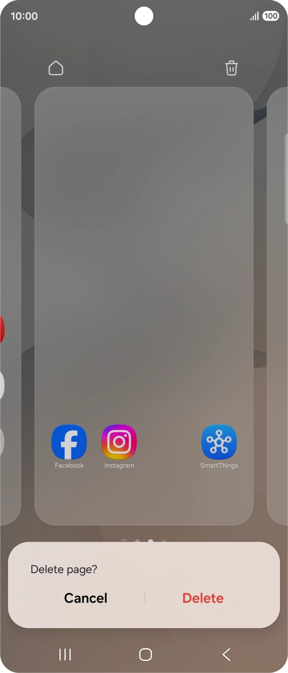 If prompted, press Delete.