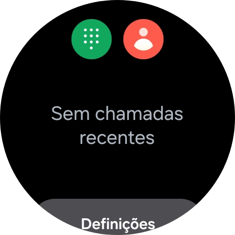 Prima o ícone de teclado e insira o número pretendido.