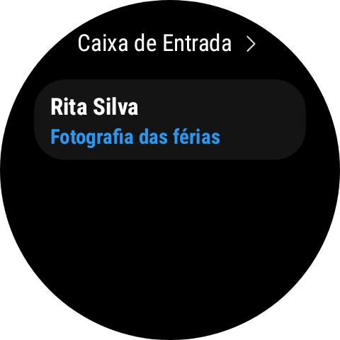 Prima o e-mail pretendido para o ler.