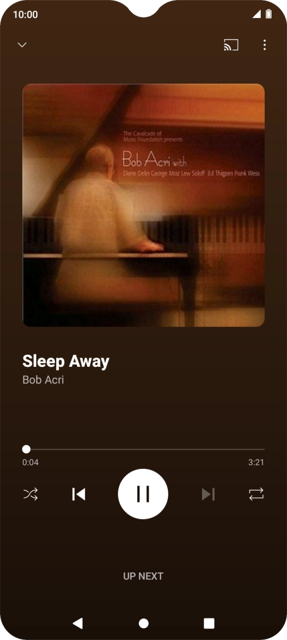 Press arrow right to go to the next audio file.