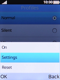 Select Settings.