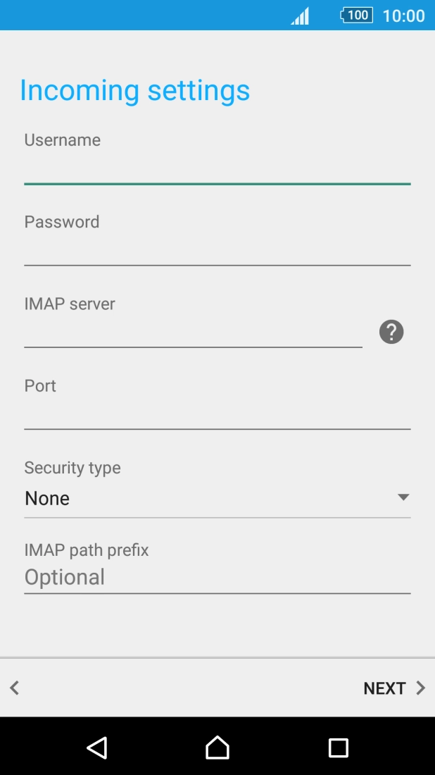 Press the field below 