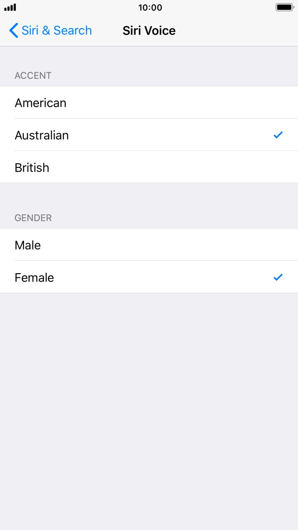 Press the required accent.