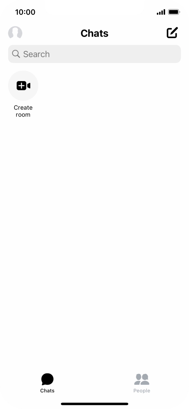 Press the new message icon. Press the new message icon.