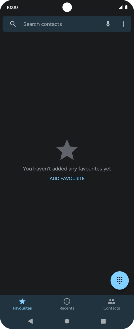 Press the menu icon.