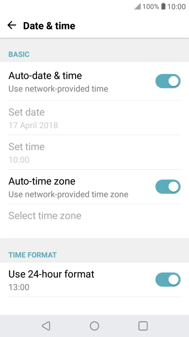Press the Home key to return to the home screen.