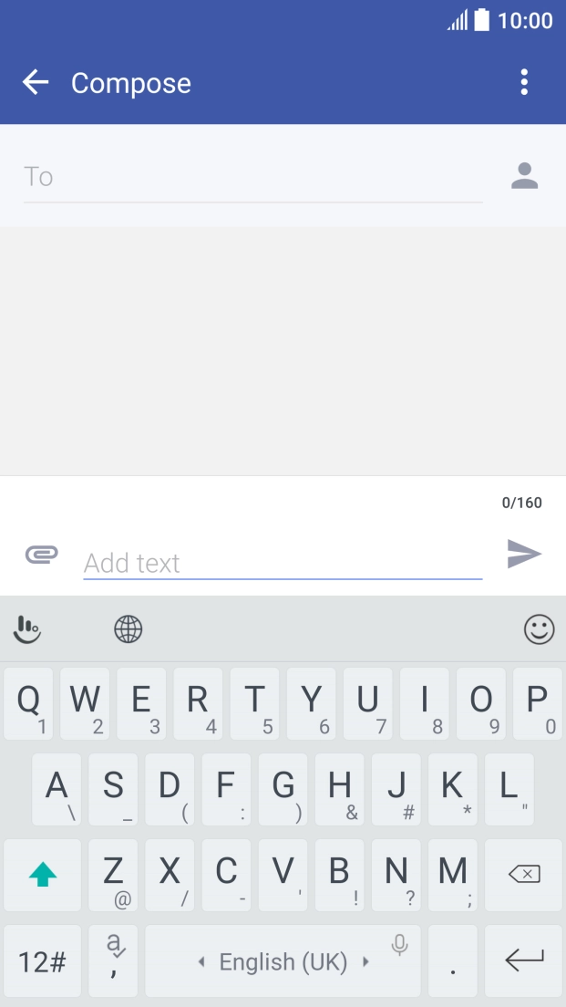 Open a new note, message or email to bring up the keypad and your phone is ready for text input.