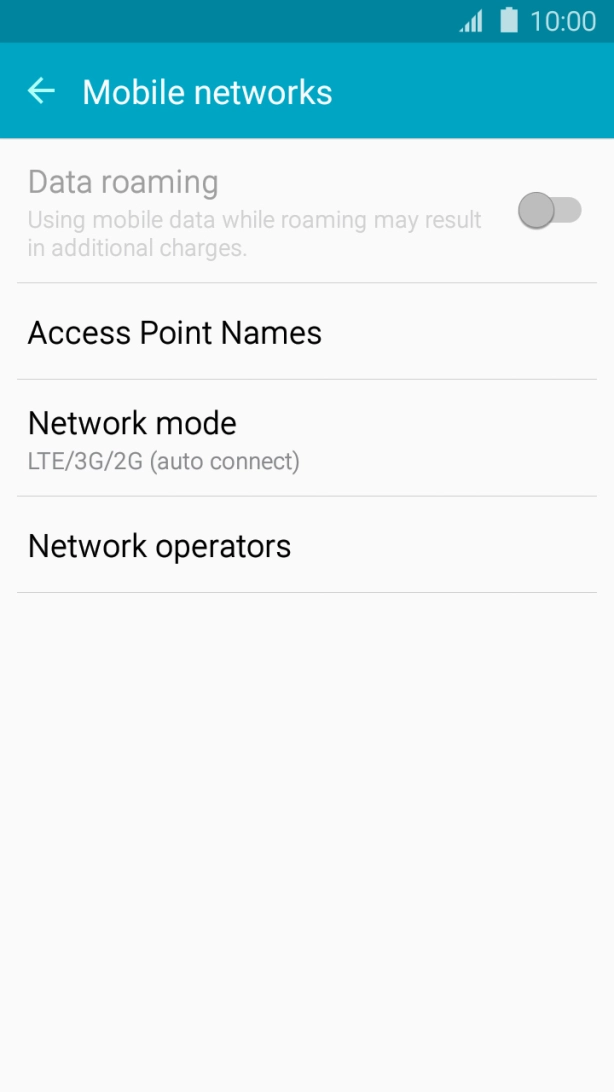 Press Access Point Names.