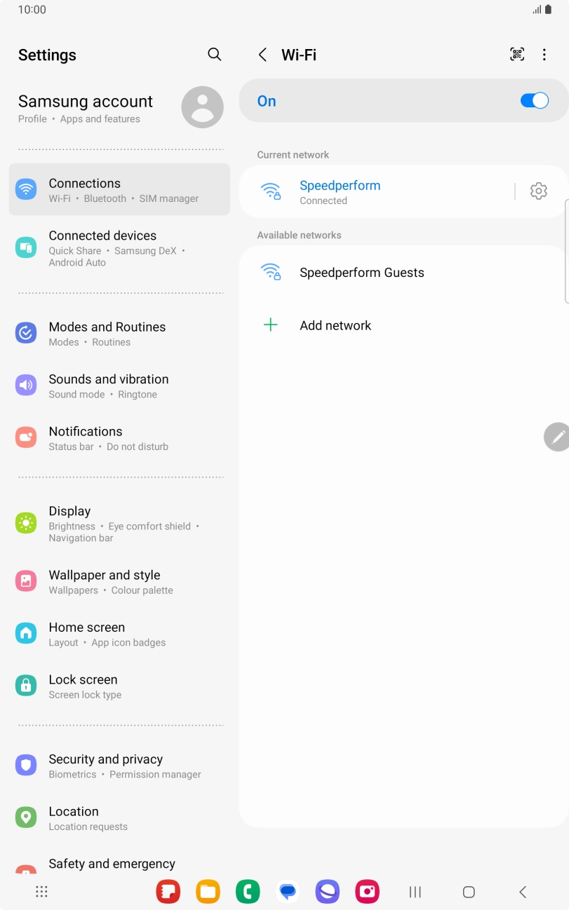Press the Home key to return to the home screen.