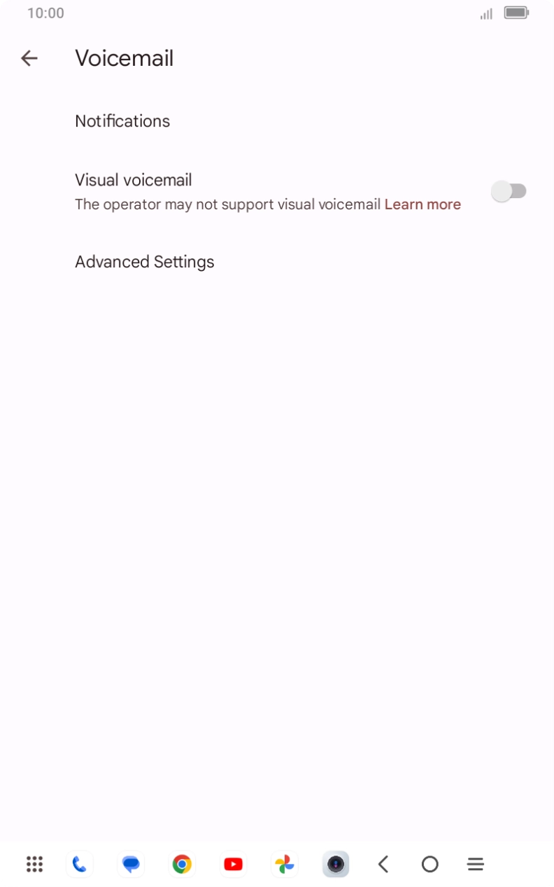 Press Advanced Settings.