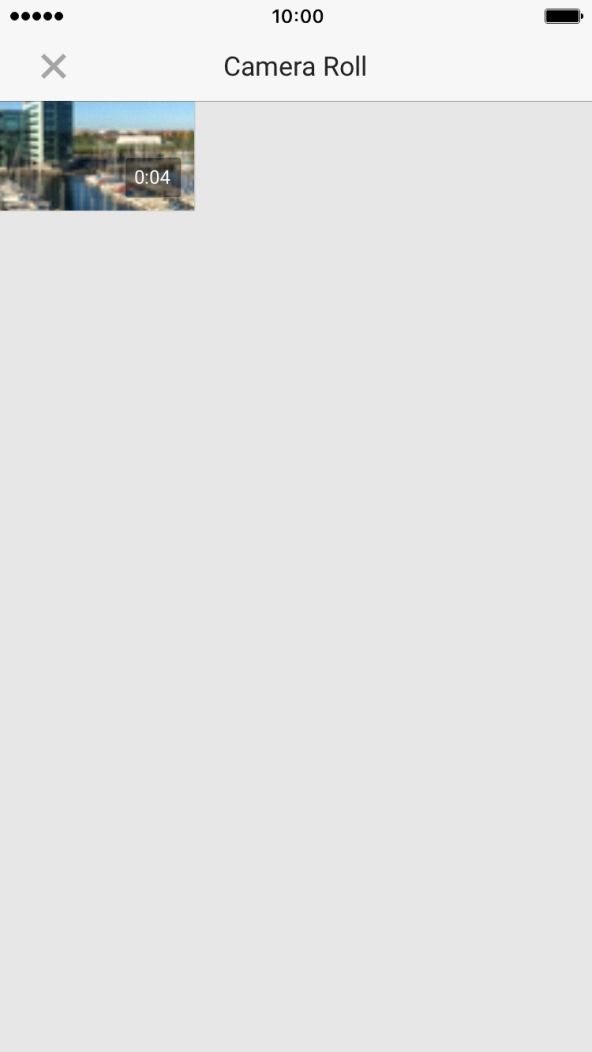 Press the required video clip. Press the required video clip.