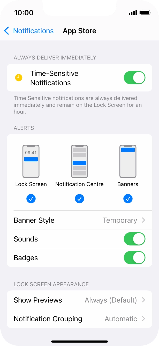Press Notification Grouping.