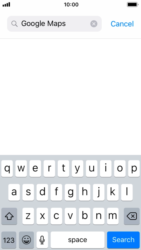 Key in Google Maps and press Search.