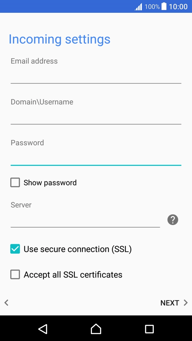Press the field below 