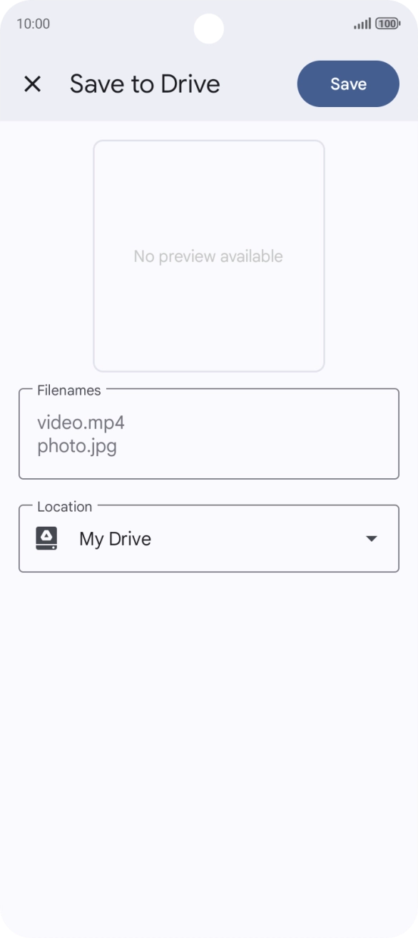 Press the field below 